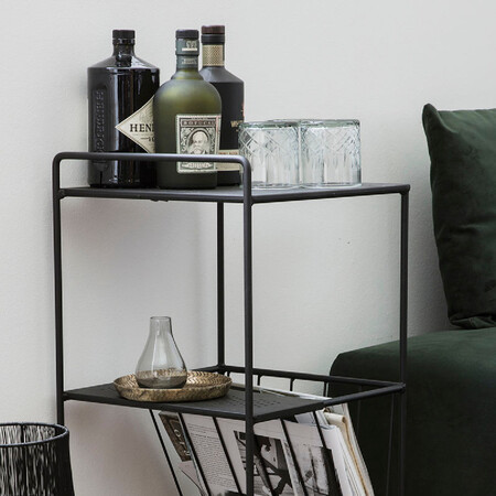 Utilise Small Black Metal Trolley from Accessories for the Home 2