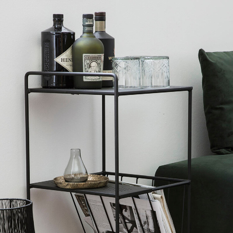 Utilise Small Black Metal Trolley from Accessories for the Home Utilise Small Black Metal Trolley from Accessories for the Home