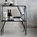 Utilise Large Black Metal Trolley from Accessories for the Home