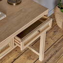 Kanz Mango Wood and Cane Console Table/Desk from Accessories for the Home