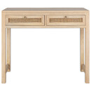 Kanz Mango Wood and Cane Console Table/Desk from Accessories for the Home