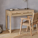 Kanz Mango Wood and Cane Console Table/Desk from Accessories for the Home
