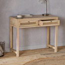 Kanz Mango Wood and Cane Console Table/Desk from Accessories for the Home