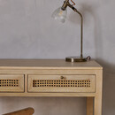 Kanz Mango Wood and Cane Console Table/Desk from Accessories for the Home