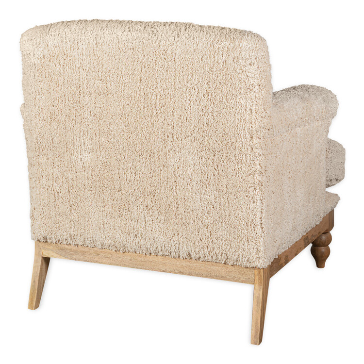 off white armchair