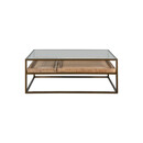 Luzon Brass & Mango Wood Display Coffee Table from Accessories for the Home