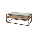 Luzon Brass & Mango Wood Display Coffee Table from Accessories for the Home