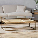 Luzon Brass & Mango Wood Display Coffee Table from Accessories for the Home