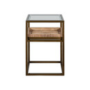 Luzon Brass & Mango Wood Display Side Table from Accessories for the Home