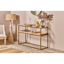 Luzon Brass & Mango Wood Display Console Table from Accessories for the Home