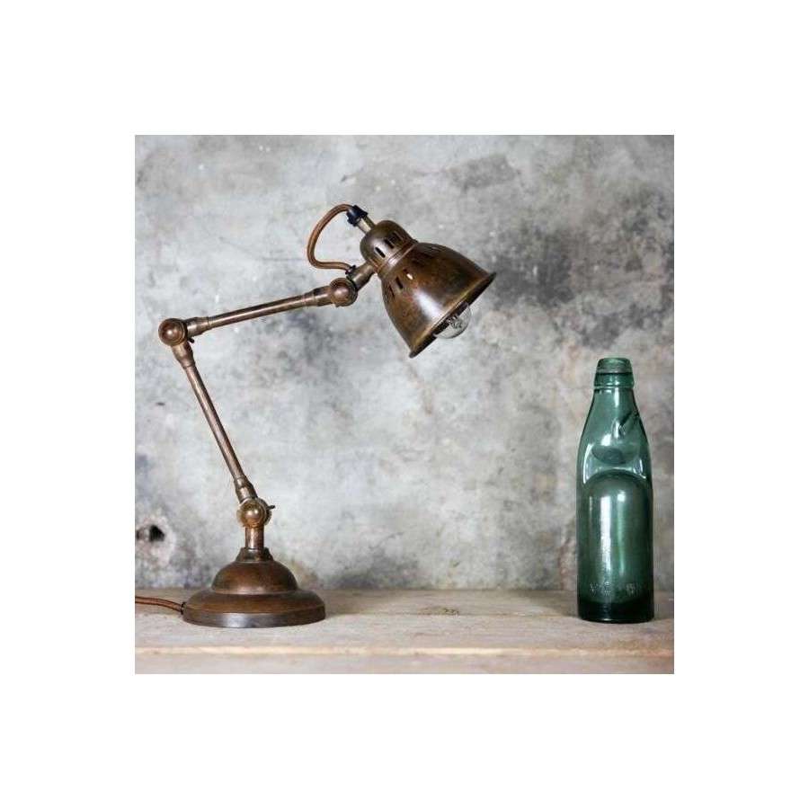brass desk lamp vintage