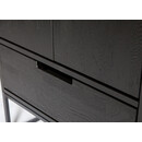 Silas Black Ash Wood Slim Cabinet from Accessories for the Home