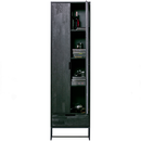 Silas Black Ash Wood Slim Cabinet from Accessories for the Home