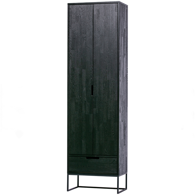 Silas Black Ash Wood Slim Cabinet from Accessories for the Home