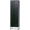 Silas Black Ash Wood Slim Cabinet from Accessories for the Home