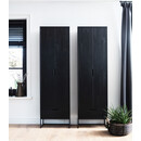 Silas Black Ash Wood Slim Cabinet from Accessories for the Home
