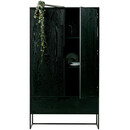Silas Black Ash Wood Wide Cabinet from Accessories for the Home