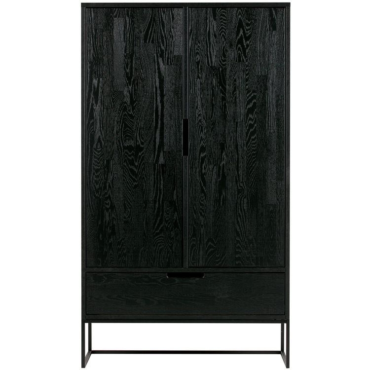 Silas Black Ash Wood Wide Cabinet from Accessories for the Home Silas Black Ash Wood Wide Cabinet from Accessories for the Home