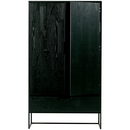 Silas Black Ash Wood Wide Cabinet from Accessories for the Home