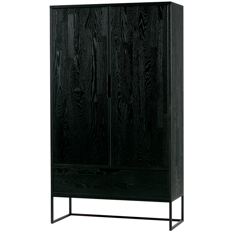 Silas Black Ash Wood Wide Cabinet from Accessories for the Home Silas Black Ash Wood Wide Cabinet from Accessories for the Home