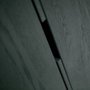 Silas Black Ash Wood Wide Cabinet from Accessories for the Home