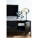 Silas Black Ash Wood Media Cabinet (180cm) from Accessories for the Home