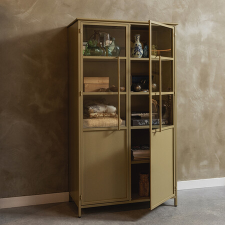 BePureHome Exhibit Khaki Display Cabinet from Accessories for the Home 2
