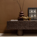 Crumble Carved Mango Wood Media Unit from Accessories for the Home