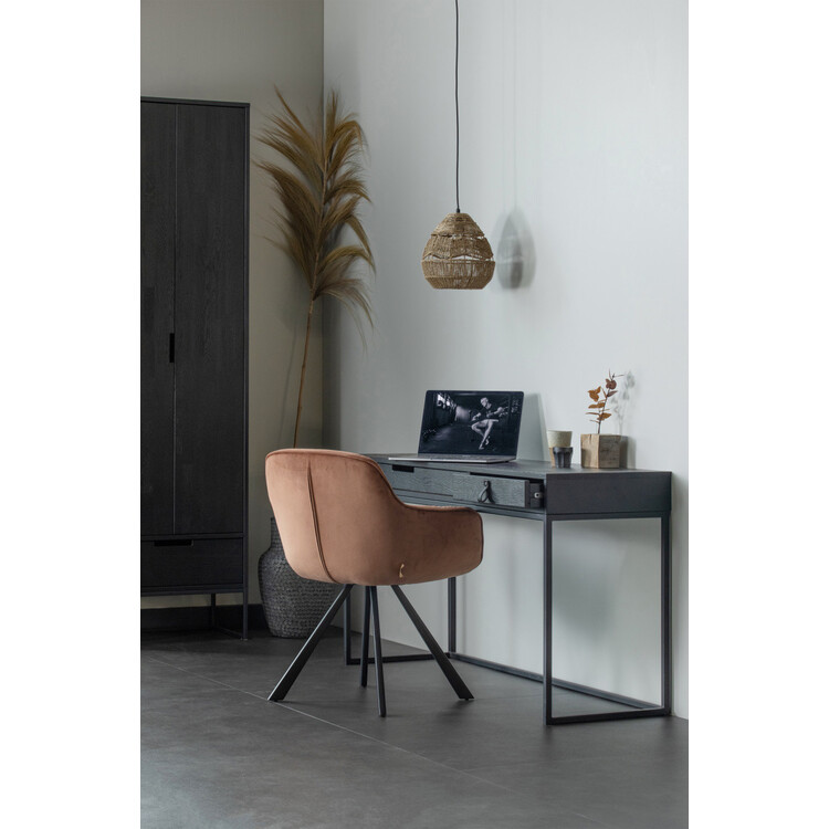 Silas Black Ash Wood Desk from Accessories for the Home