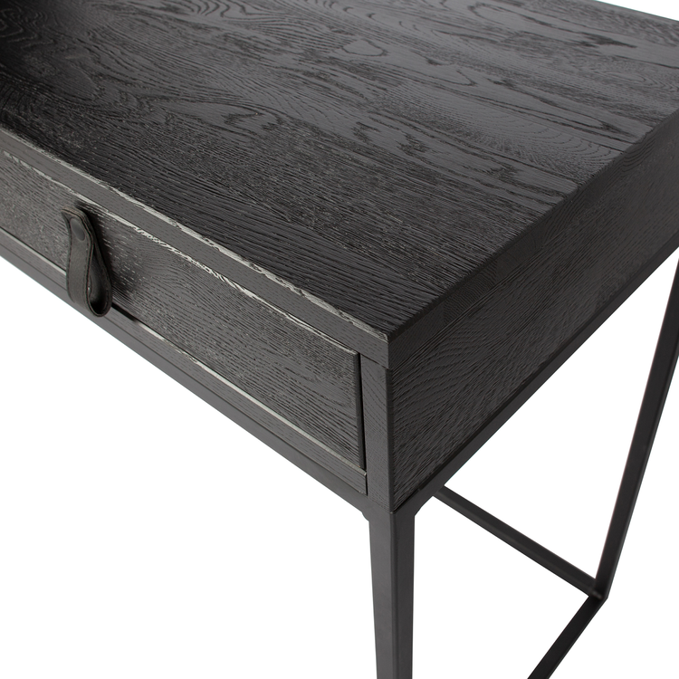 Silas Black Ash Wood Desk from Accessories for the Home