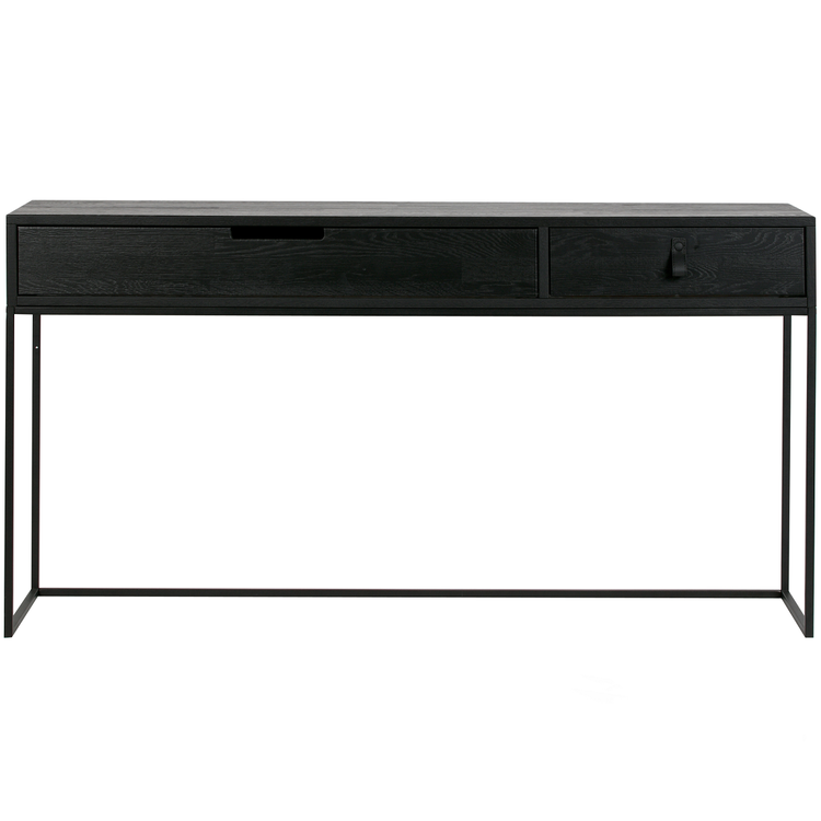 Silas Black Ash Wood Console Table from Accessories for the Home Silas Black Ash Wood Console Table from Accessories for the Home
