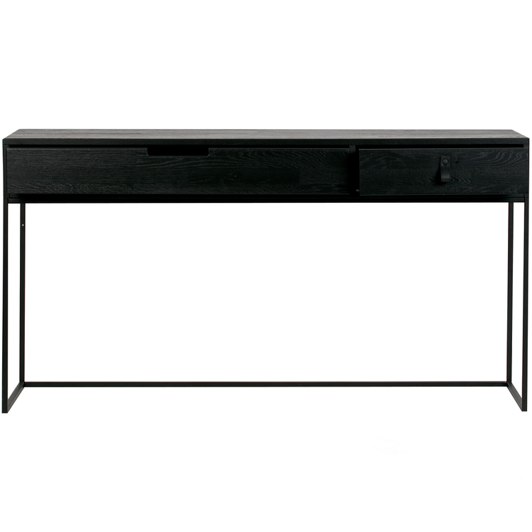 Silas Black Ash Wood Console Table from Accessories for the Home Silas Black Ash Wood Console Table from Accessories for the Home