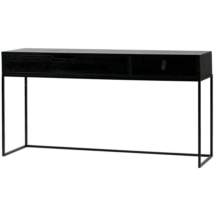 Silas Black Ash Wood Console Table from Accessories for the Home Silas Black Ash Wood Console Table from Accessories for the Home