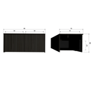 Woood Gravure Storage Bench- Black, Natural, Espresso or Dust from Accessories for the Home