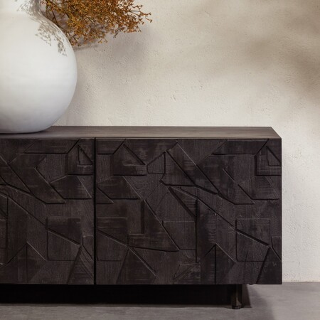 Counter Solid Mango Wood Media Cabinet from Accessories for the Home 2