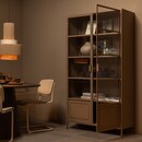 Woood Ronja Military Brown Metal Display Cabinet from Accessories for the Home