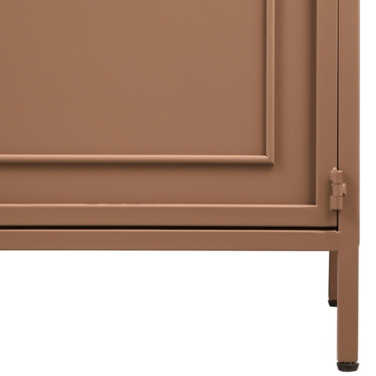 Woood Ronja Military Brown Metal Display Cabinet from Accessories for the Home Woood Ronja Military Brown Metal Display Cabinet from Accessories for the Home