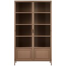 Woood Ronja Military Brown Metal Display Cabinet from Accessories for the Home