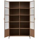 Woood Ronja Military Brown Metal Display Cabinet from Accessories for the Home