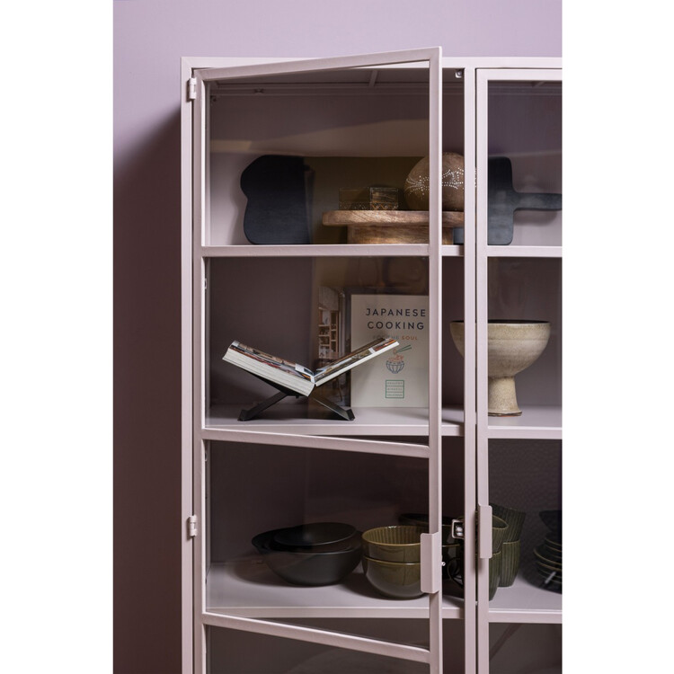 Woood Ronja Soft Pink Metal Display Cabinet from Accessories for the Home