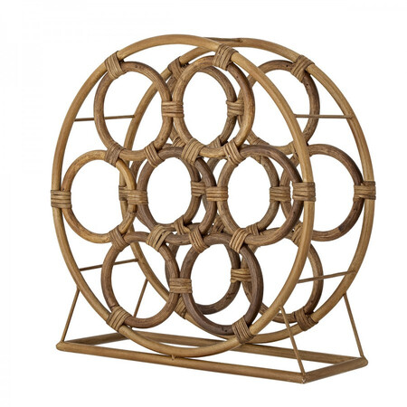 Carlos Natural Rattan Wine Rack from Accessories for the Home 2