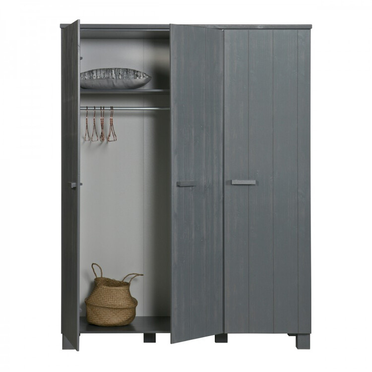 Dennis Solid Pine Triple Wardrobe from Accessories for the Home Dennis Solid Pine Triple Wardrobe from Accessories for the Home