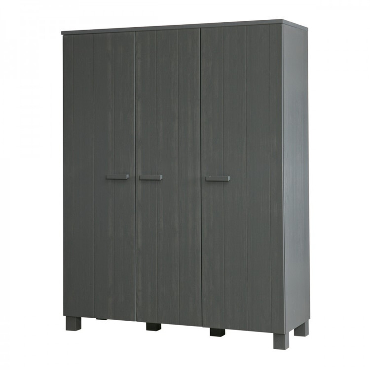 Dennis Solid Pine Triple Wardrobe from Accessories for the Home Dennis Solid Pine Triple Wardrobe from Accessories for the Home