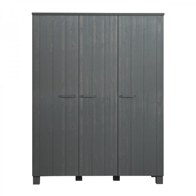 Dennis Solid Pine Triple Wardrobe from Accessories for the Home Dennis Solid Pine Triple Wardrobe from Accessories for the Home
