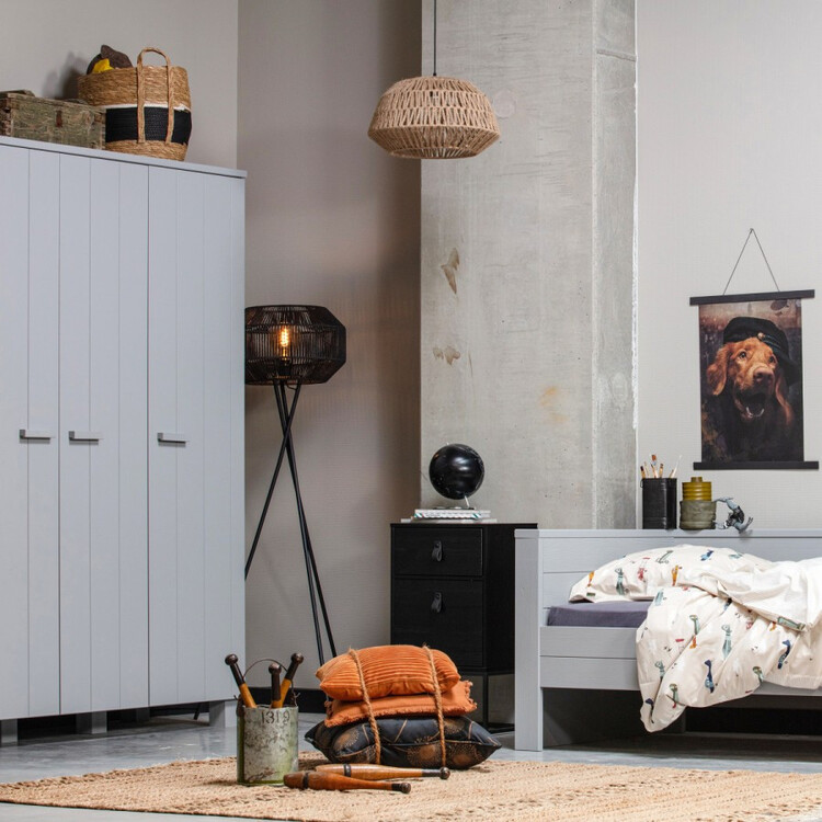 Dennis Solid Pine Triple Wardrobe from Accessories for the Home Dennis Solid Pine Triple Wardrobe from Accessories for the Home