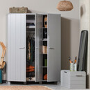 Dennis Solid Pine Triple Wardrobe from Accessories for the Home