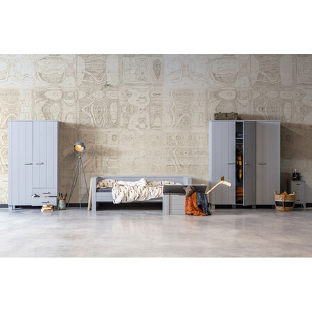 Dennis Solid Pine Wardrobe with 2 Drawers from Accessories for the Home 2