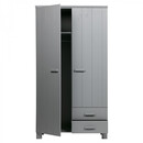Dennis Solid Pine Wardrobe with 2 Drawers from Accessories for the Home