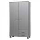 Dennis Solid Pine Wardrobe with 2 Drawers from Accessories for the Home