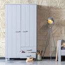 Dennis Solid Pine Wardrobe with 2 Drawers from Accessories for the Home